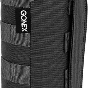 Tactical MOLLE Water Bottle Pouch, Drawstring Open Top & Mesh Bottom Travel Wate